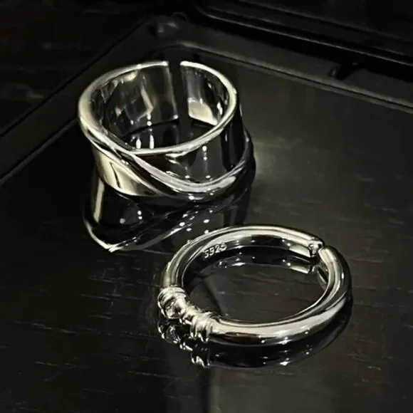 The Thin Beauty Ring adjustable in 925 silver - Picture 6 of 13